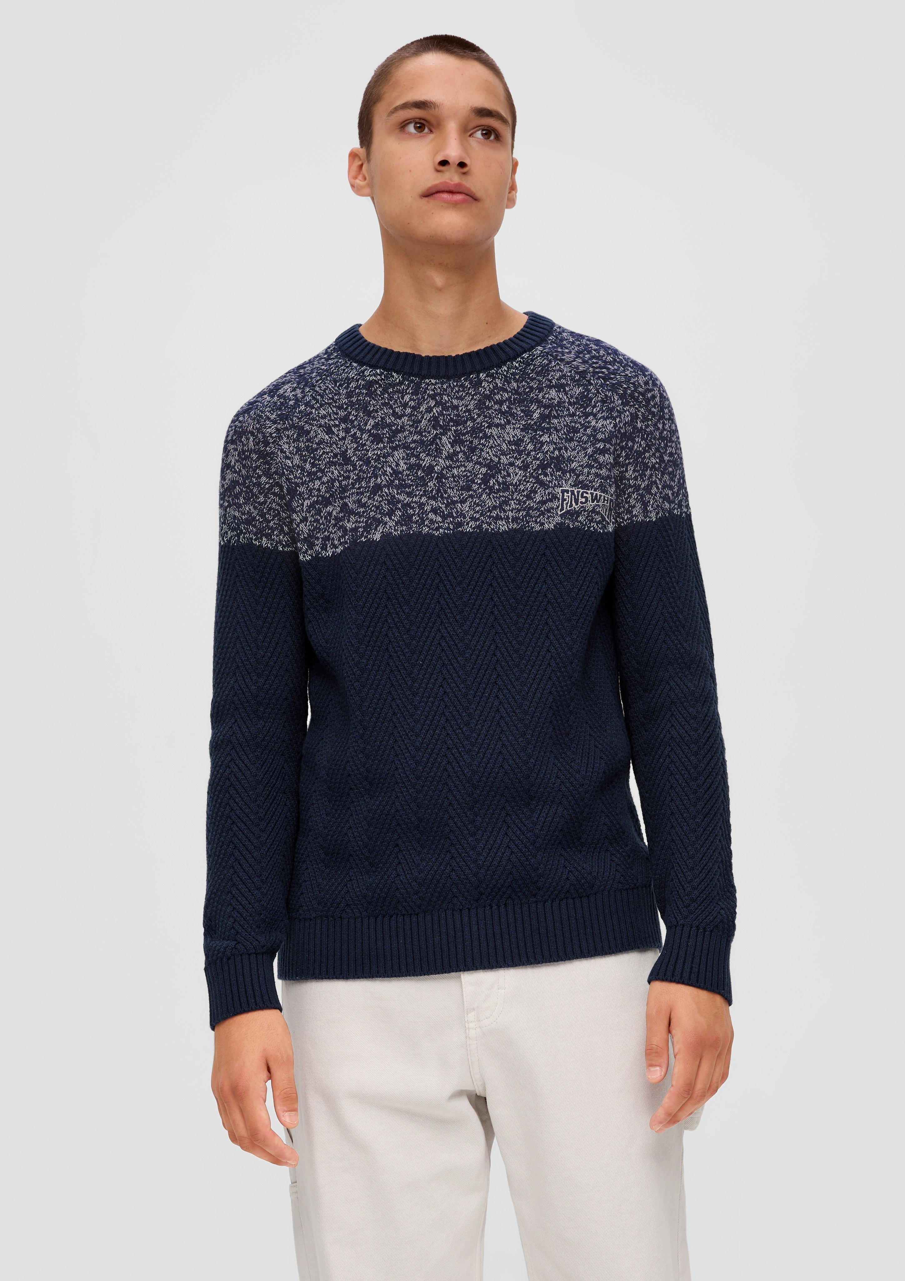 Strickpulli in Two-Tone-Optik  2134583-58W0