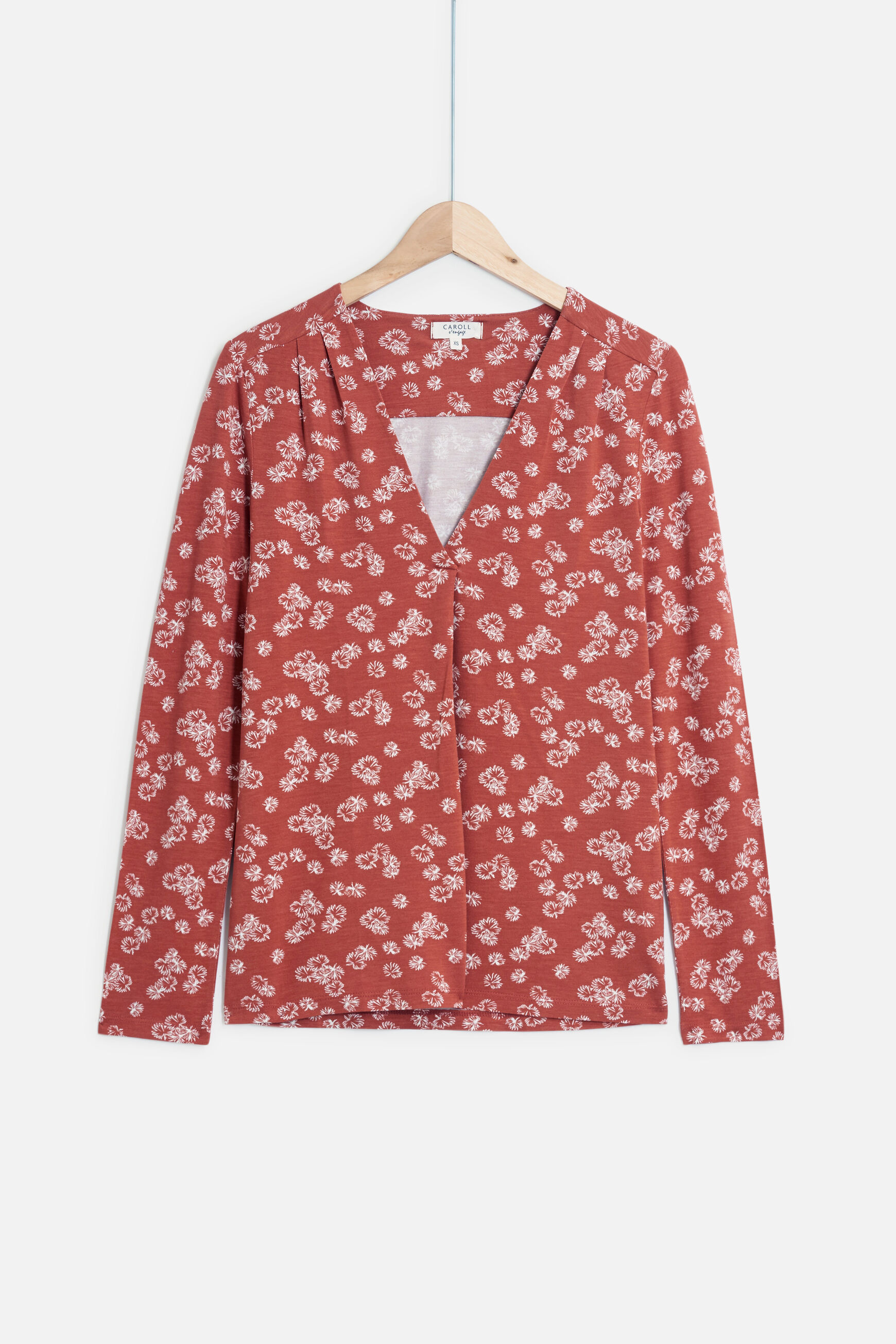 t-shirt doris orange clair femme