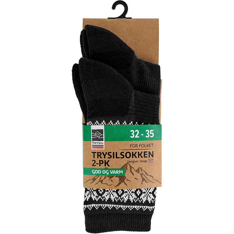 Trysil Trysilsokk 2-pk str 28-35 God og Varm