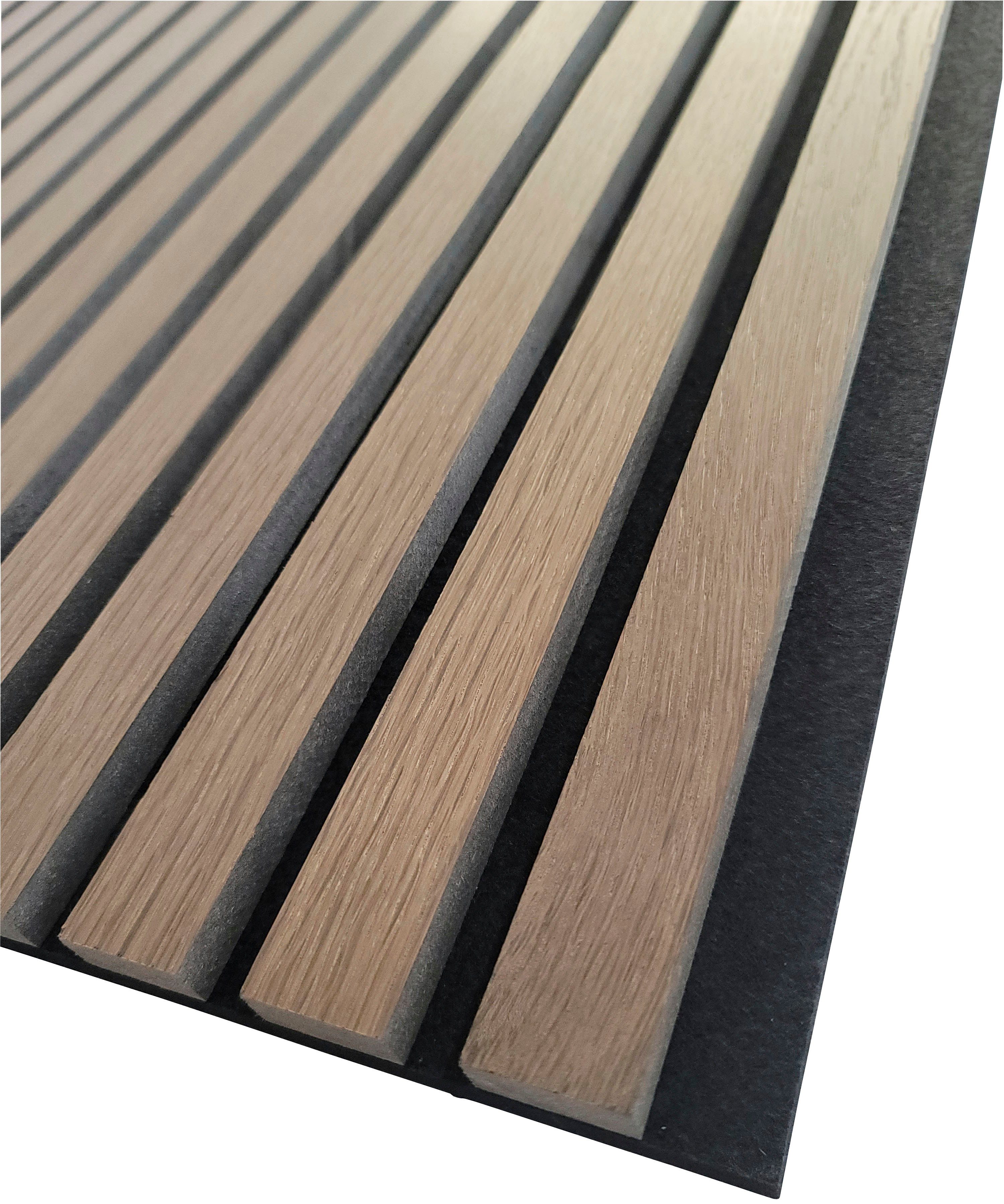 Vereg Schallschutzpaneel Echt Holzfurnier in 3D Optik, BxL: 60x240 cm, (1-tlg) echt Holzfurnier