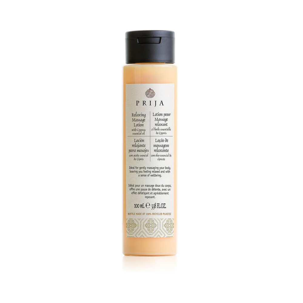 prija LOTION POUR MASSAGE RELAXANT À L'HUILE ESSENTIELLE DE CYPRÈS, FLACON 100 ML Huile