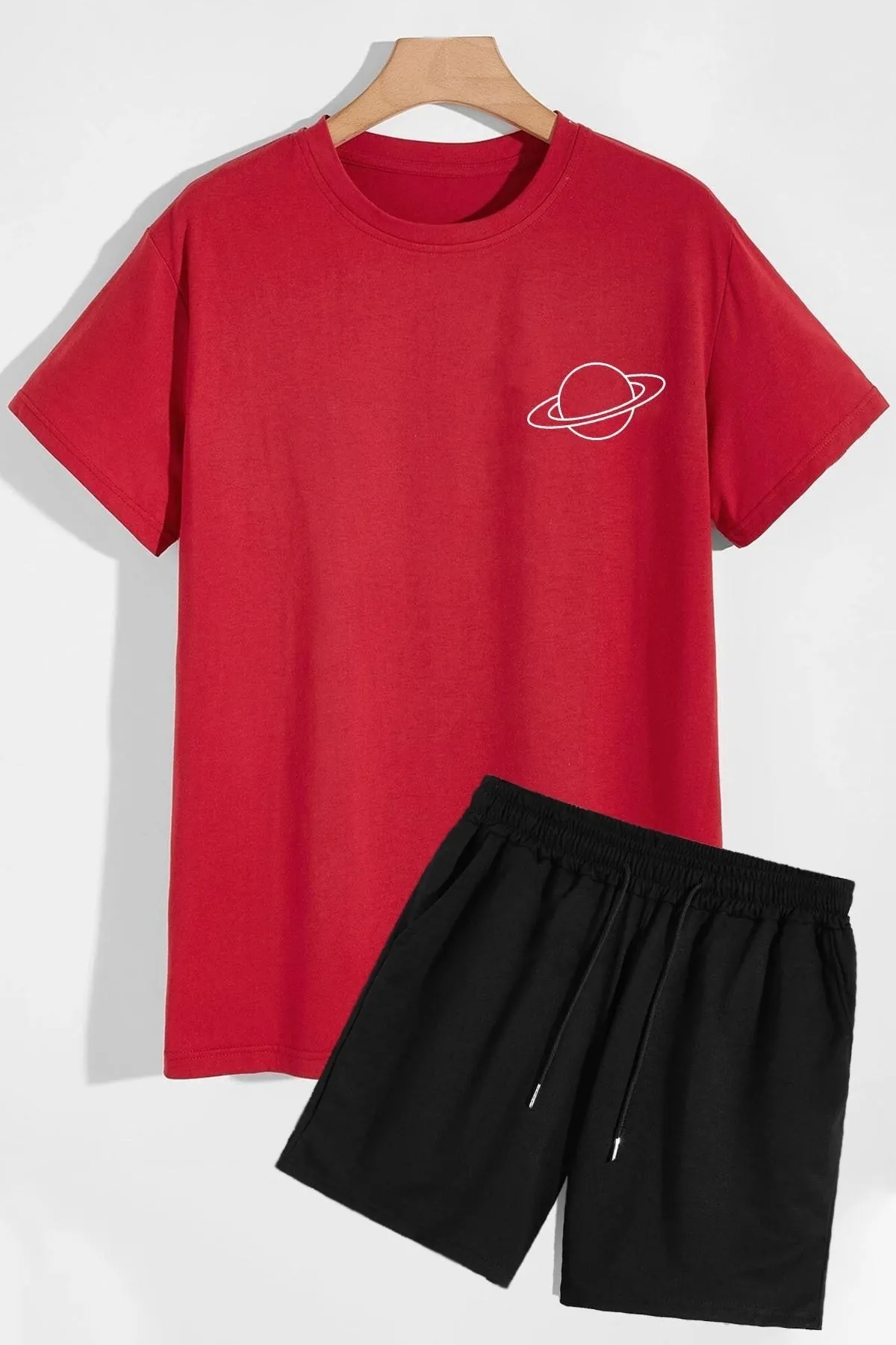 trendypassion  Saturn Shorts T-Shirt-Trainingsanzug-Set