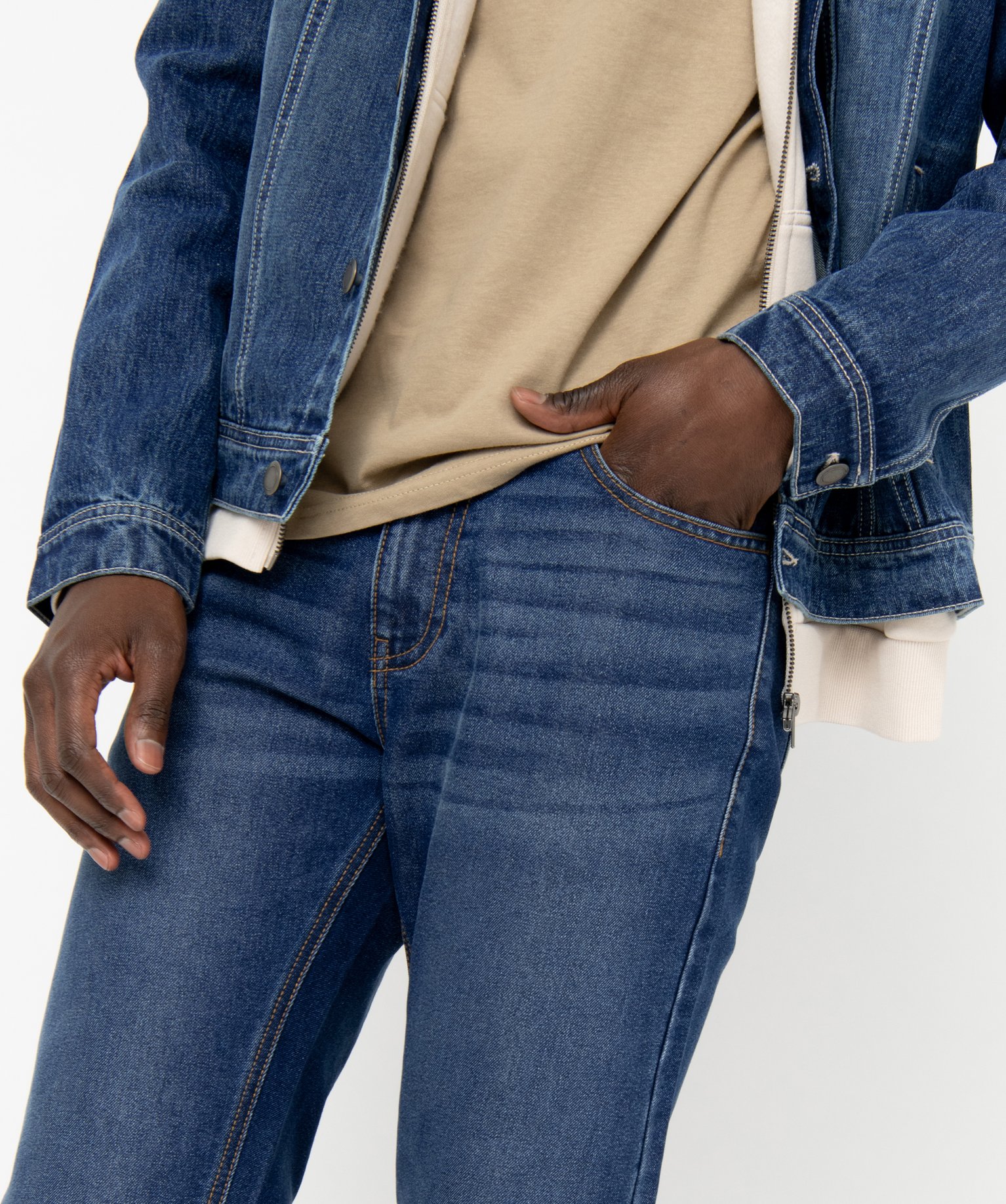 Jean homme écoresponsable coupe slim noir | GEMO