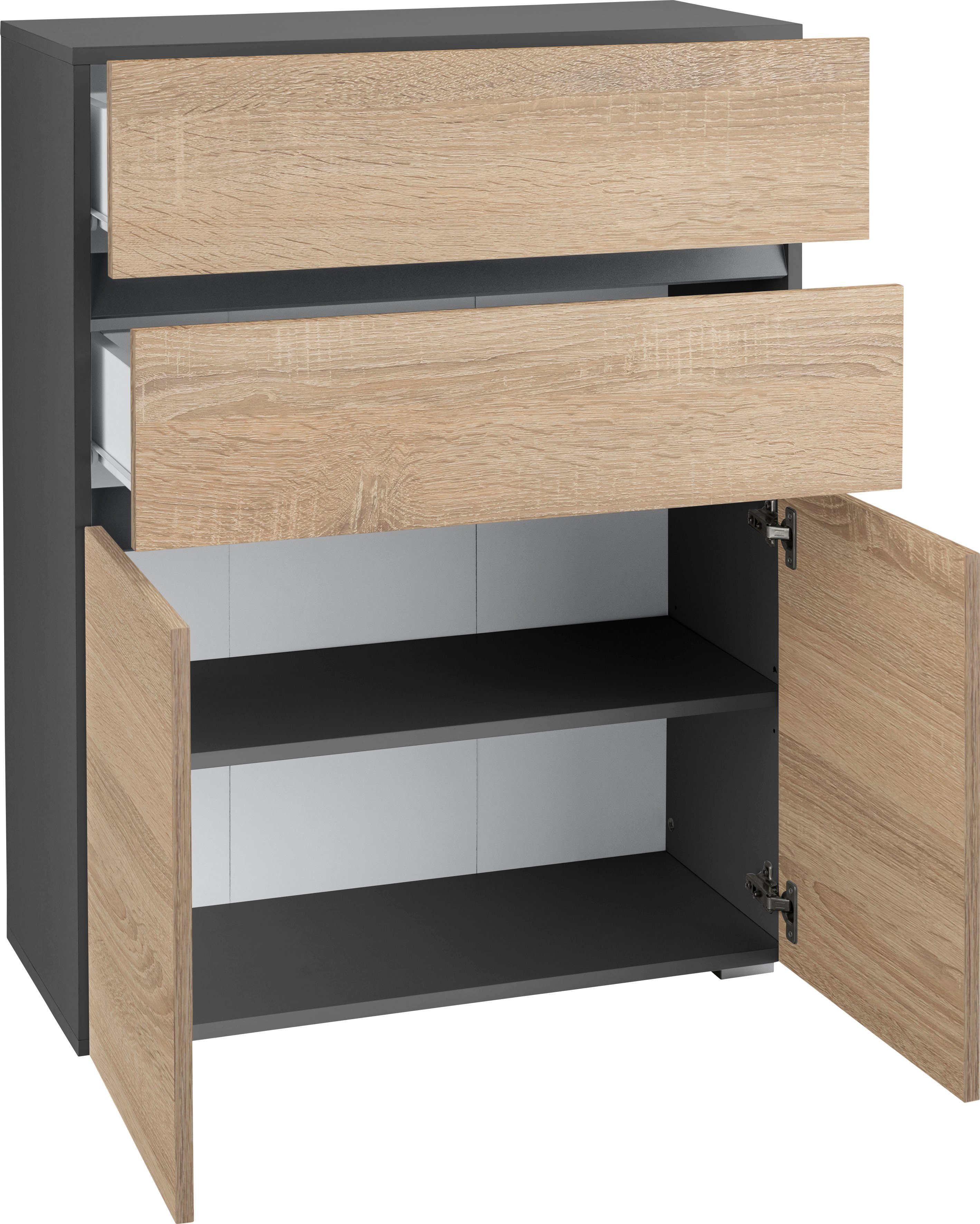 Home affaire Midischrank Wisla Höhe 98 cm, mit Türen & Schubkasten