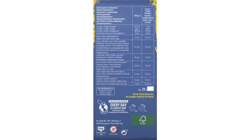 Schär Knusperbrot - glutenfrei 150 g