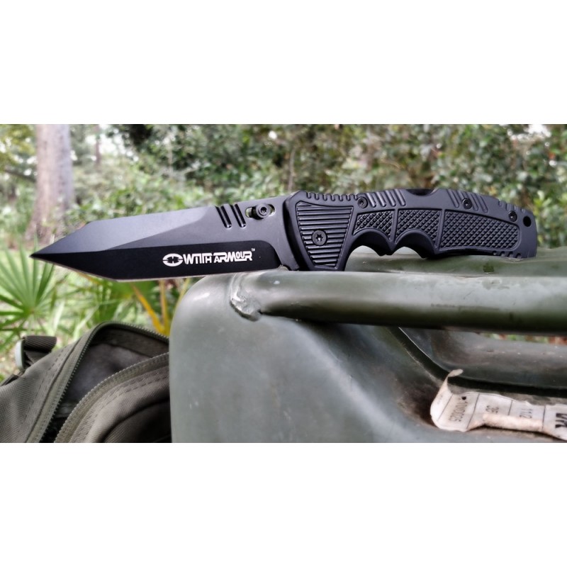 Witharmour Racketeer Black knife, Militärmesser (taktische Messer)
