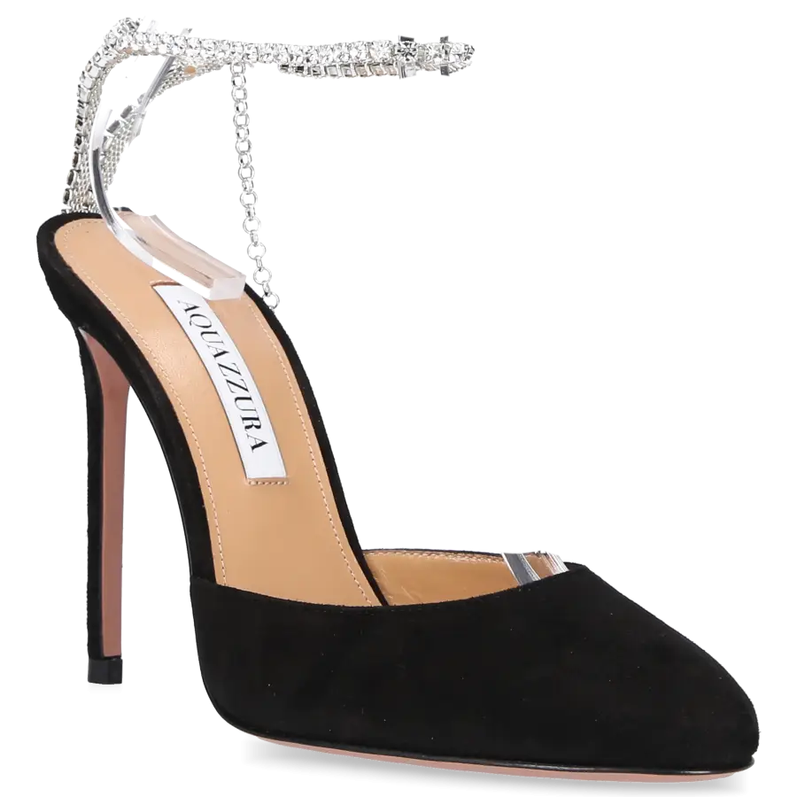 Aquazzura - Pumps ICE 105 Veloursleder - schwarz