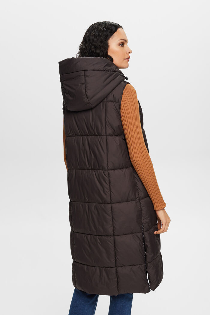 Recycelt: Lange Steppweste