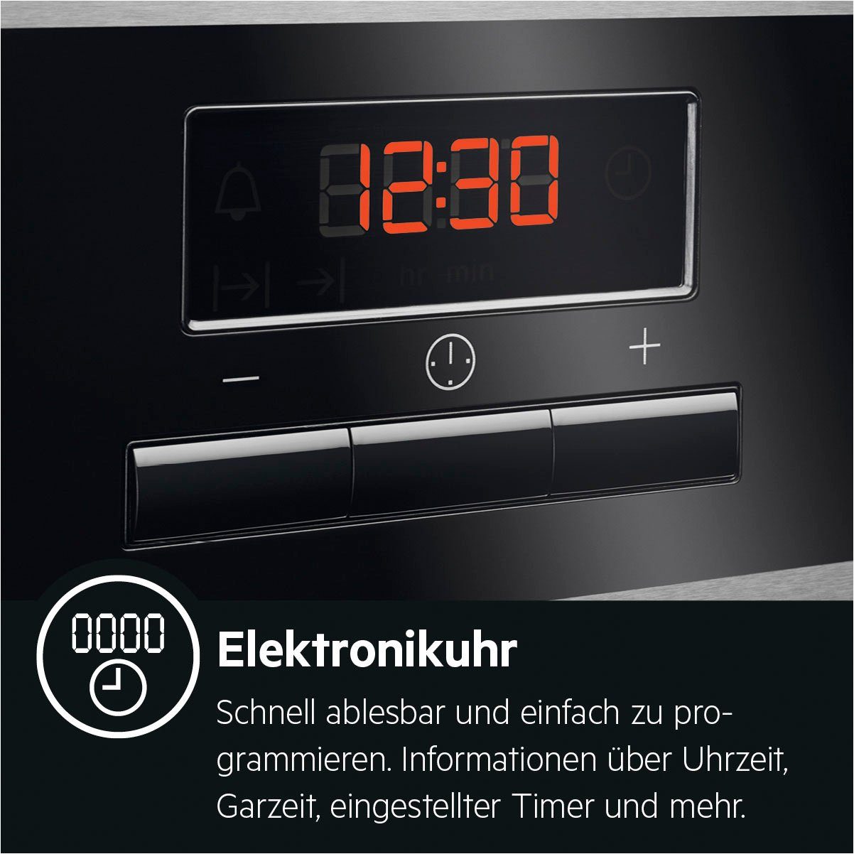 AEG Einbaubackofen BPS33102ZM, Pyrolyse-Selbstreinigung, Backauszug, 2 Paar