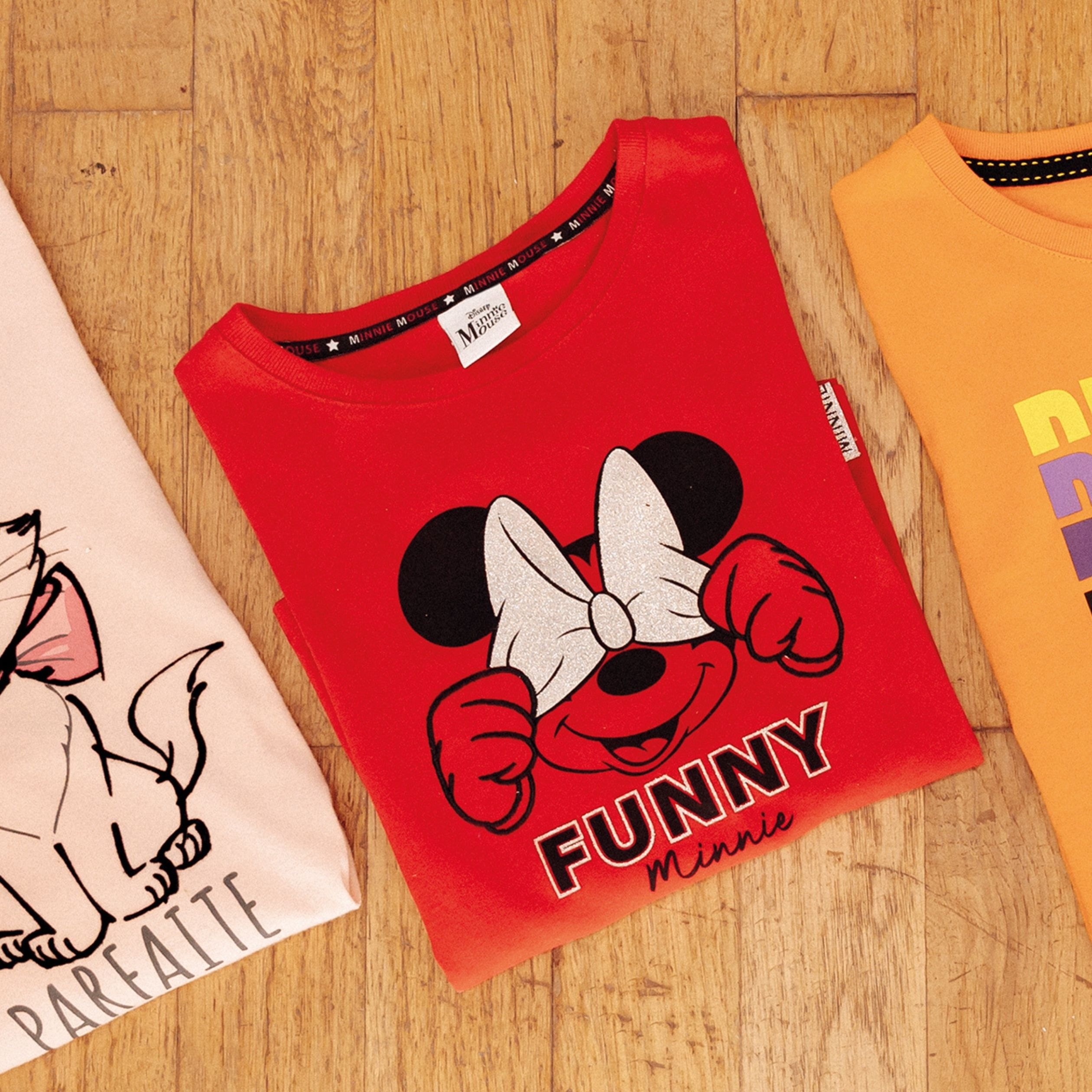 T-shirt manches longues rouge fille | La Halle