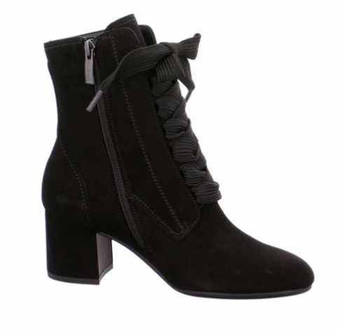 PAUL GREEN Schnür-Stiefeletten schwarz