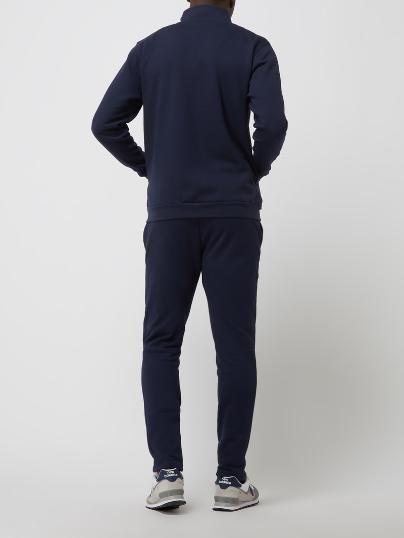 Sweatjacke und Lounge-Hose im Set in dunkelblau