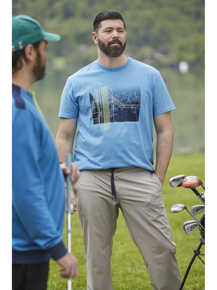 Charles Colby T-Shirt EARL CAYSE in hellblau günstig kaufen XXL
