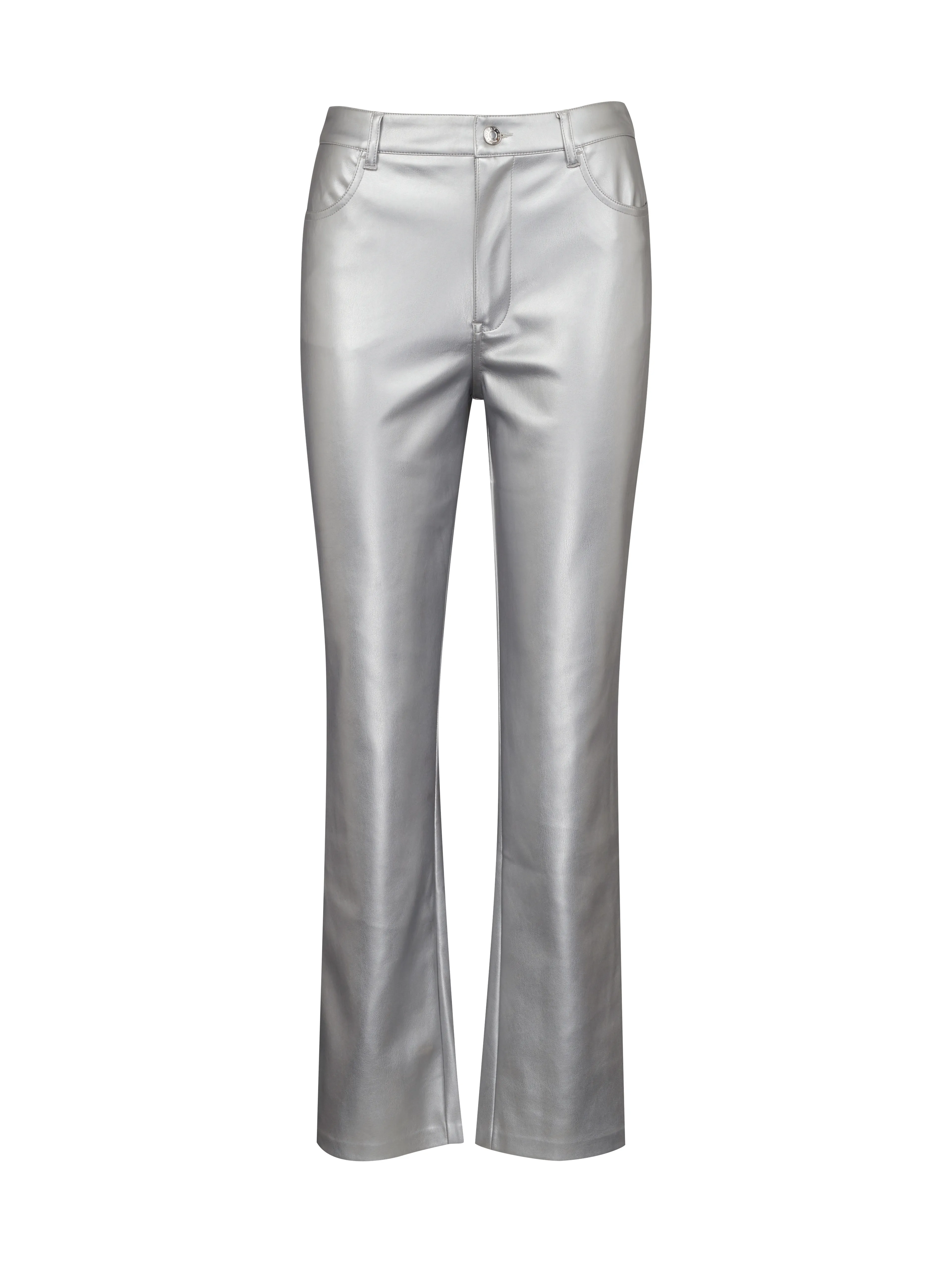 Silberne Damenhose Straight Fit ORSAY