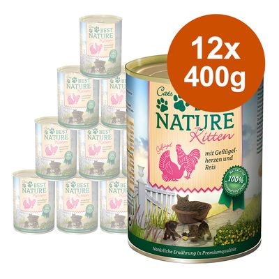 Sparpaket Best Nature Kitten 12 x 400 g