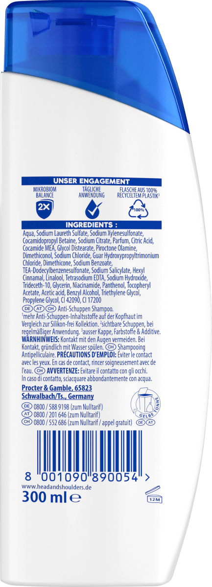 Shampoo Anti-Schuppen  Classic Clean, 300 ml