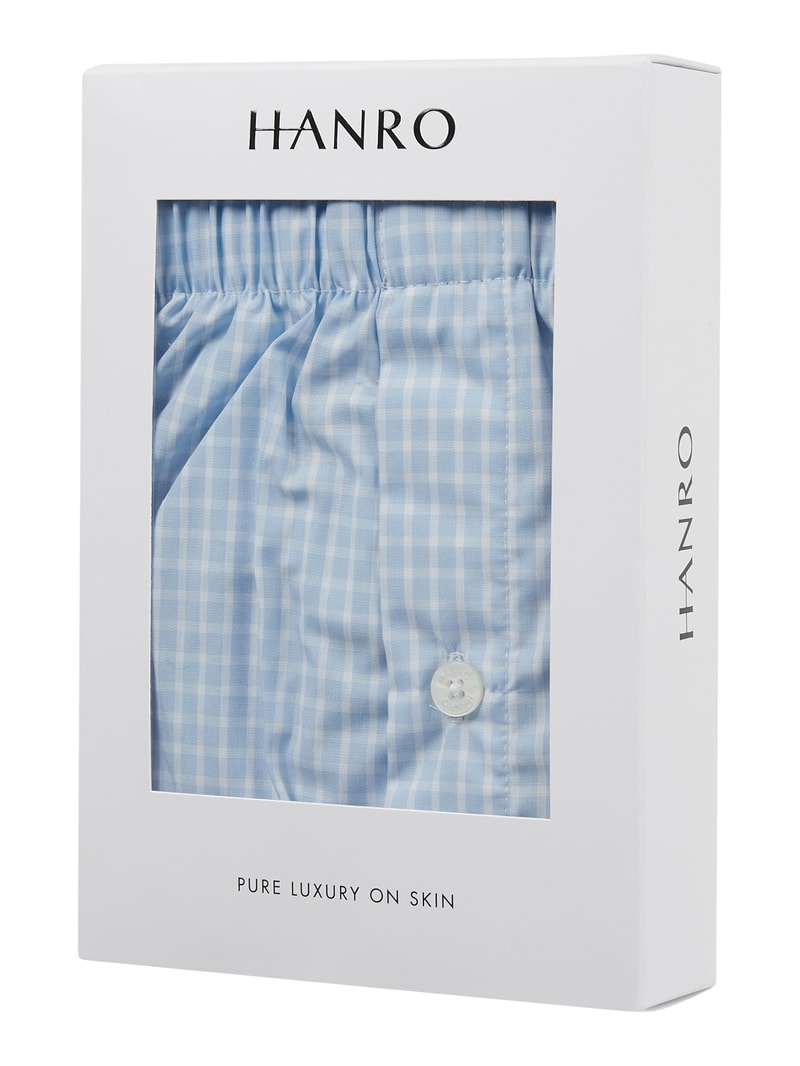 Boxershorts aus Baumwolle in hellblau meliert