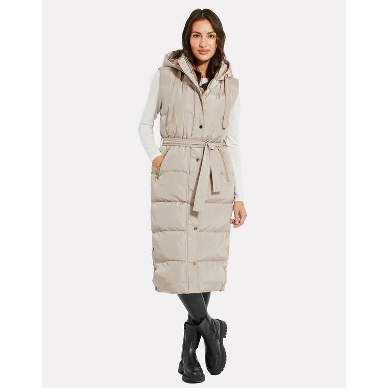 Threadbare THB Robbie Premium Hoodie Gilet Longweste Damen