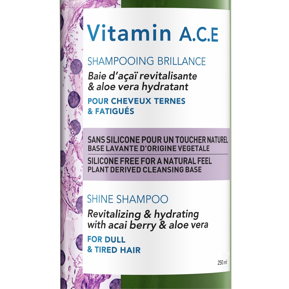 Vichy Dercos Technique Nutrients Shampooing Brillance pour Cheveux Ternes et Fatigués