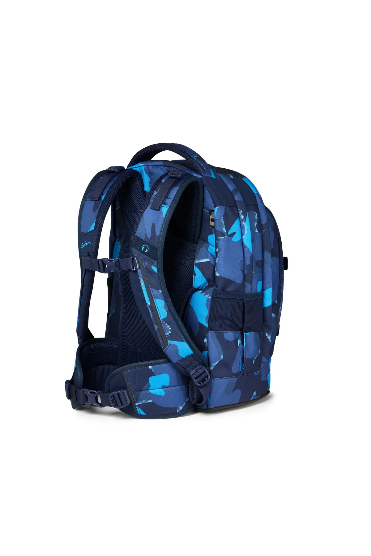satch  Schulrucksack - Blau - Unifarben