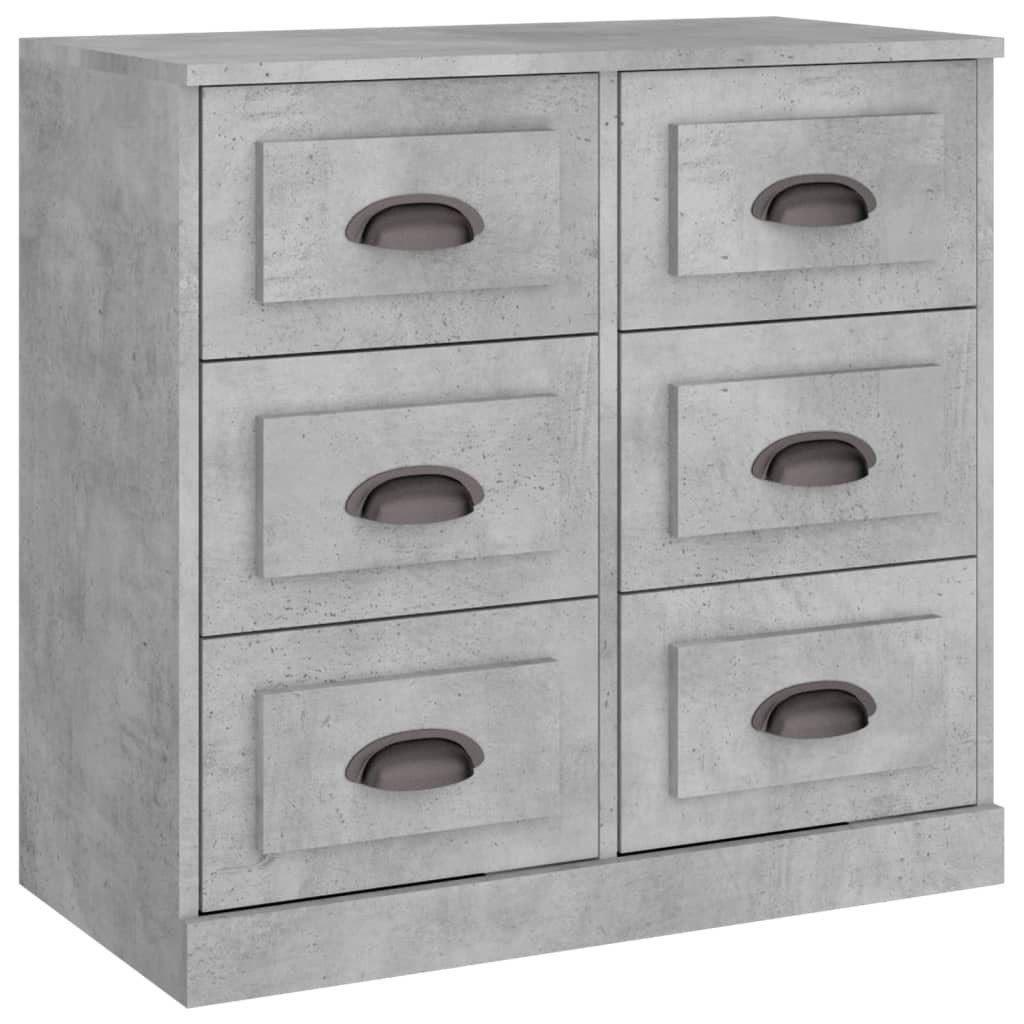 vidaXL Sideboard Sideboard Betongrau 70x35,5x67,5 cm Holzwerkstoff (1 St)