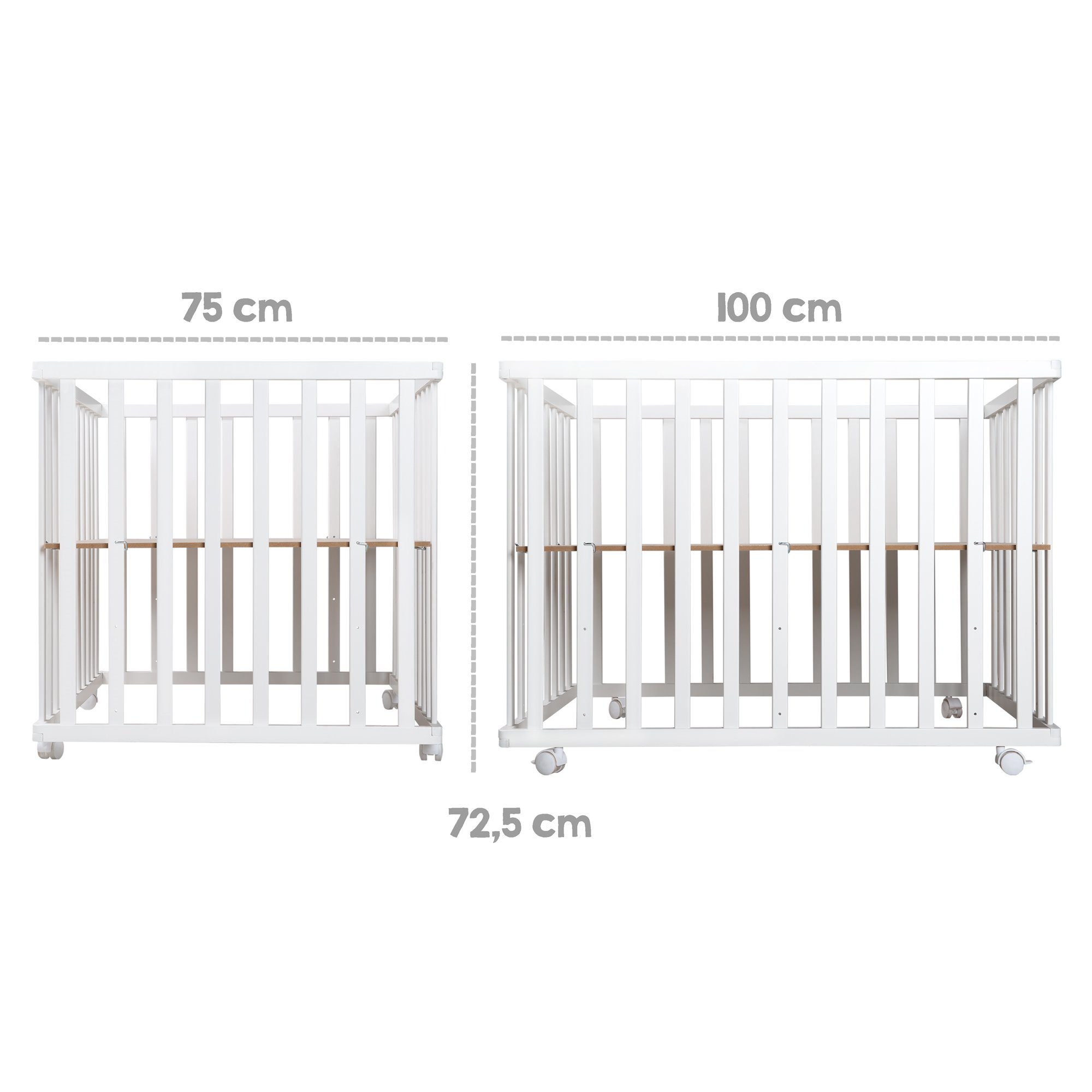 roba® Laufgitter 4-eckig roba style, Laufstall inkl. Laufgittermatratze