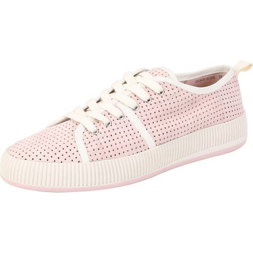 ekonika Sneaker aus perforiertem Veloursleder