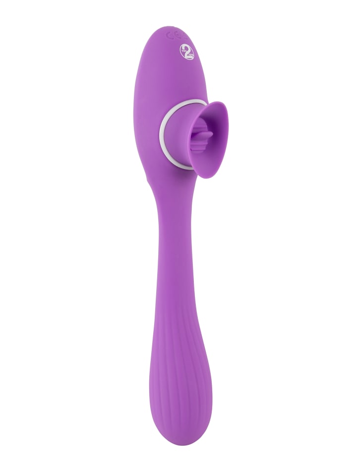 You2Toys Vibrator mit Klitorisreizer 2 Function Bendable Vibe in lila günstig kaufen 22 cm