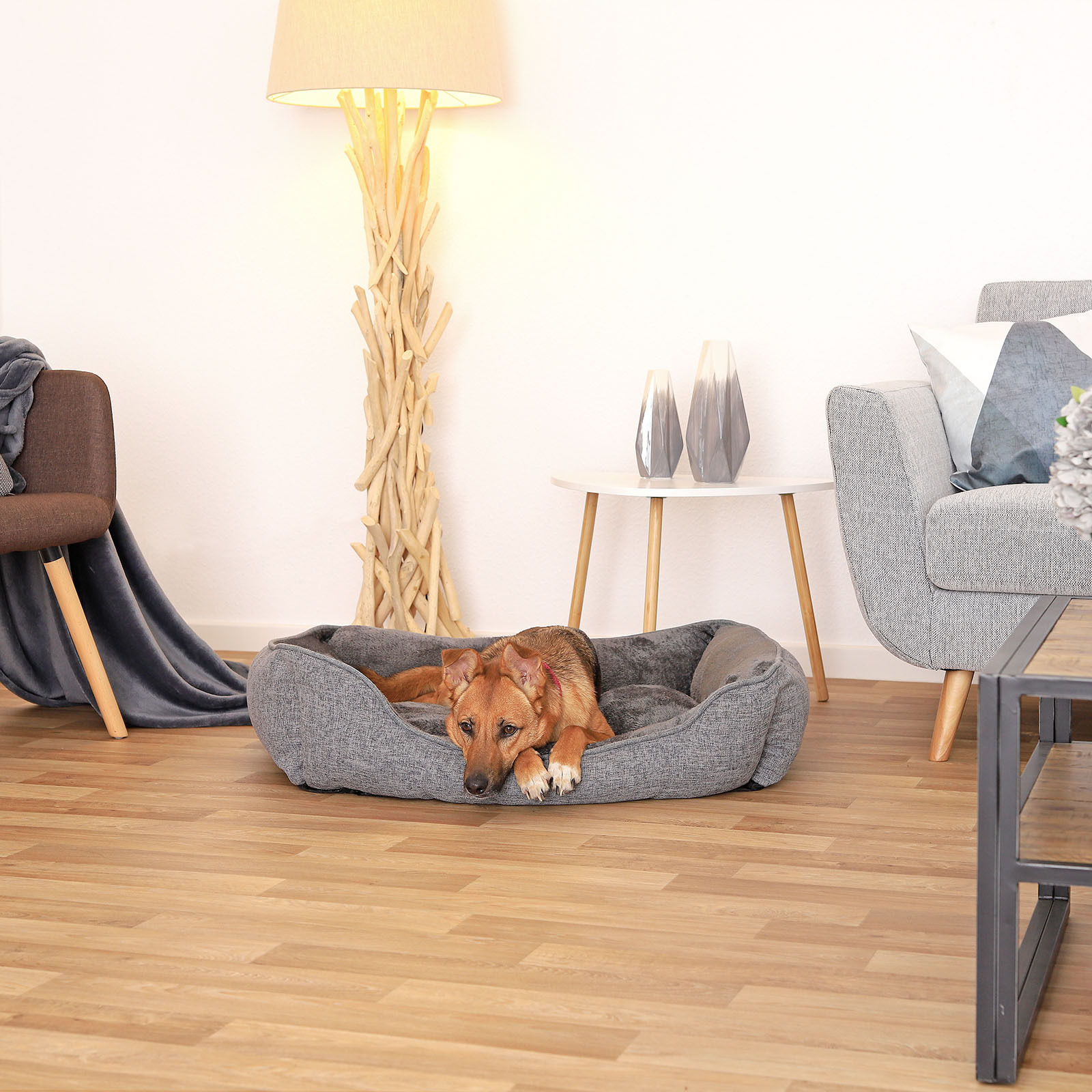 Lionto Hundebetten Lionto Hundebett meliert grau M