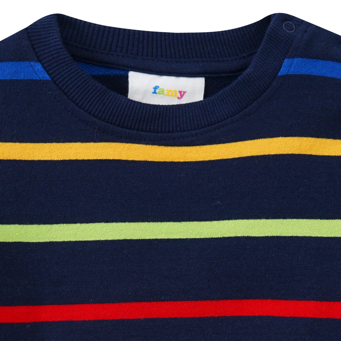Baby Sweatshirt mit bunten Ringeln