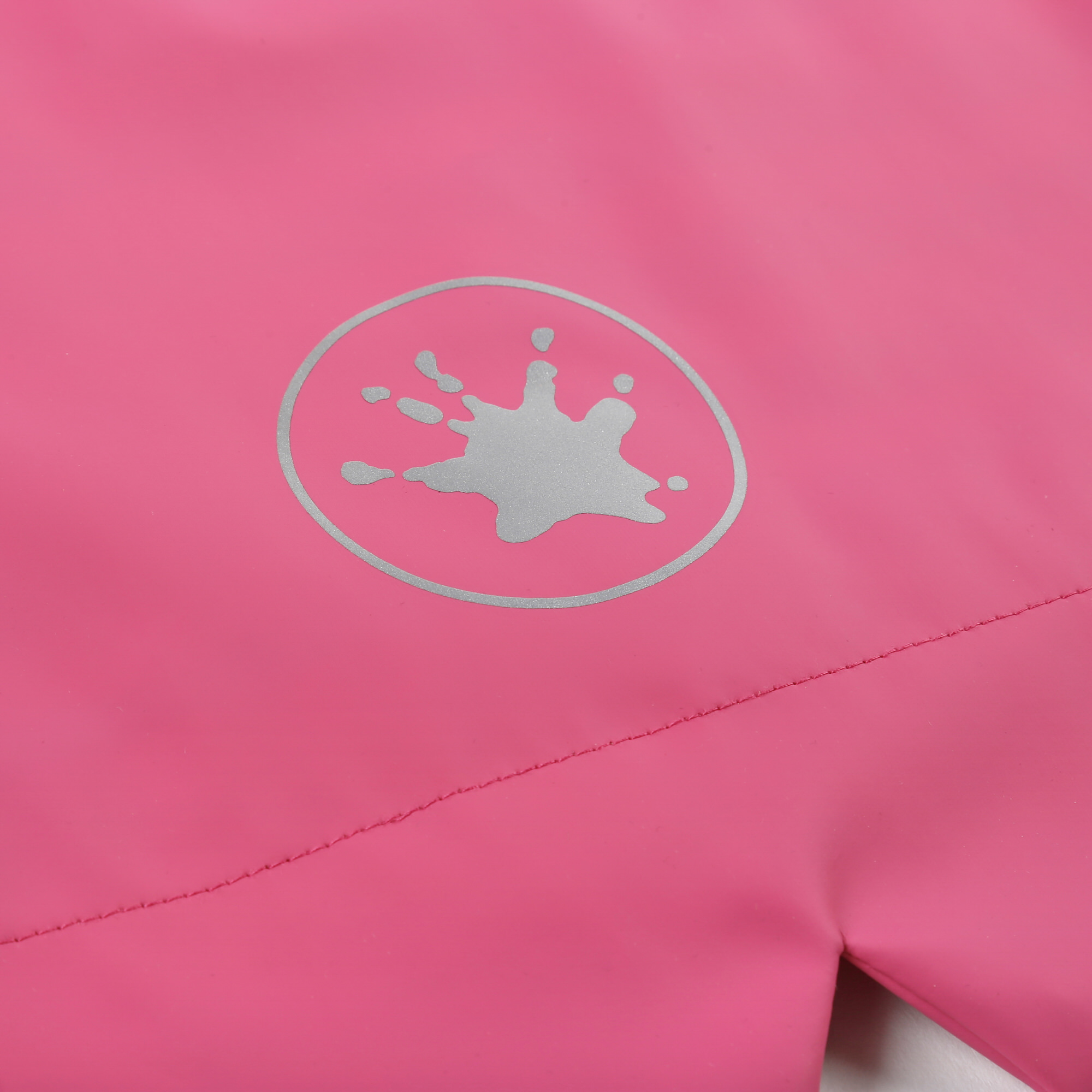 Pinkfarbene Regenjacke, mit Baumwolle gefüttert