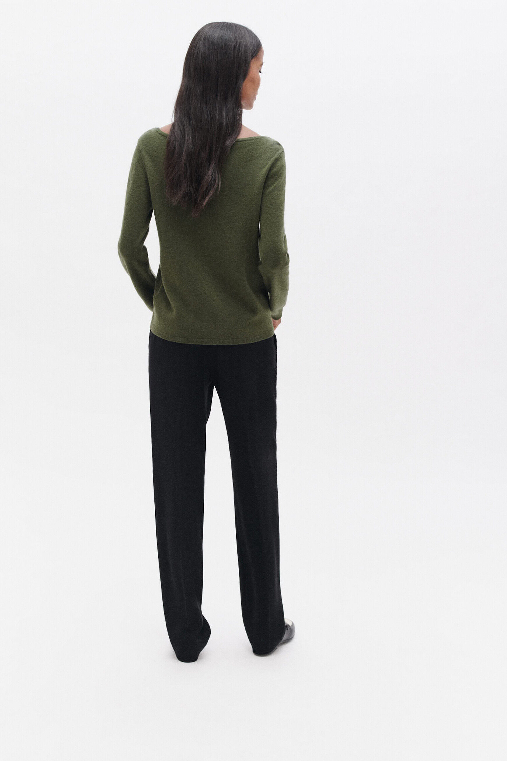 Pull msofiane vert clair femme