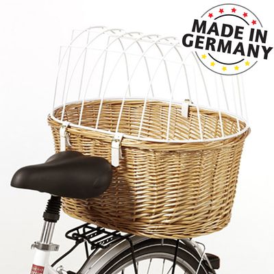 Aumüller Hunde-Fahrradkorb mit Schutzgitter