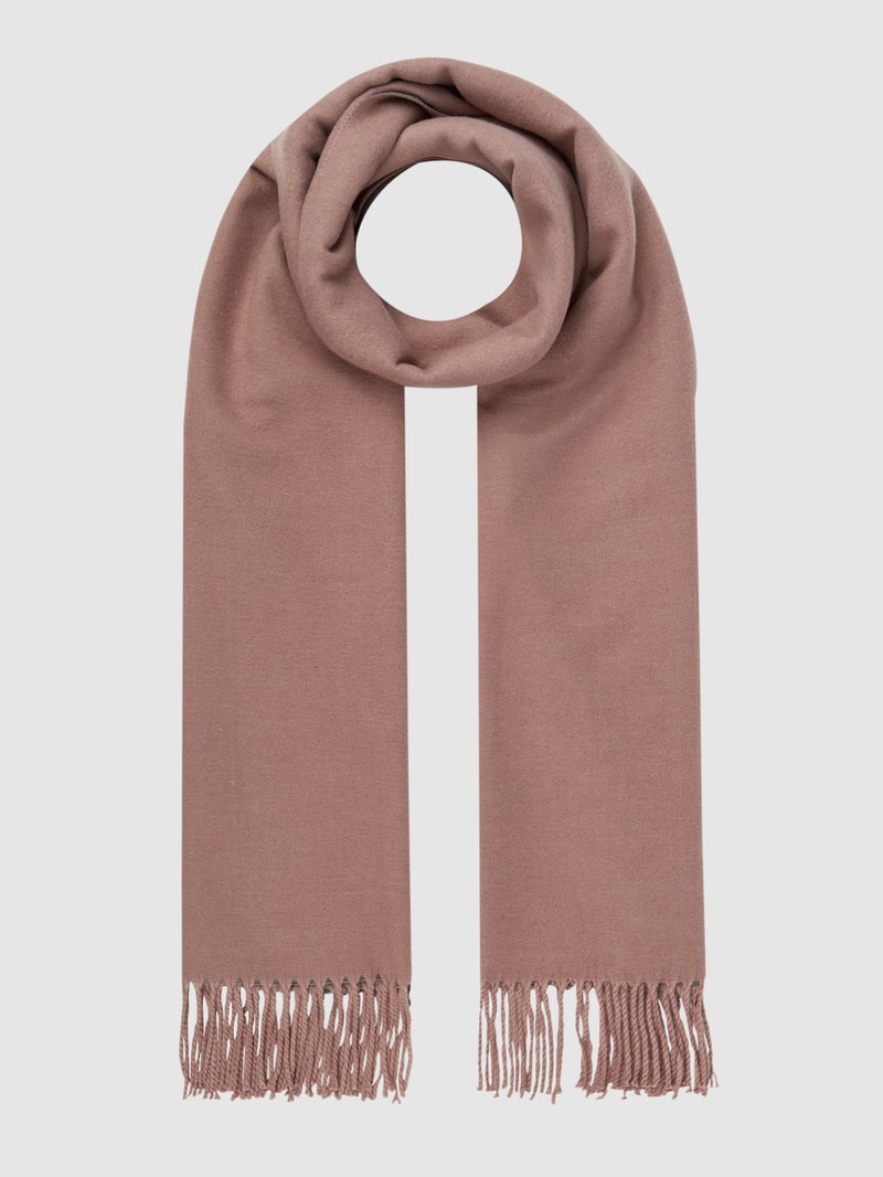 Schal mit Baumwoll-Anteil in rosé