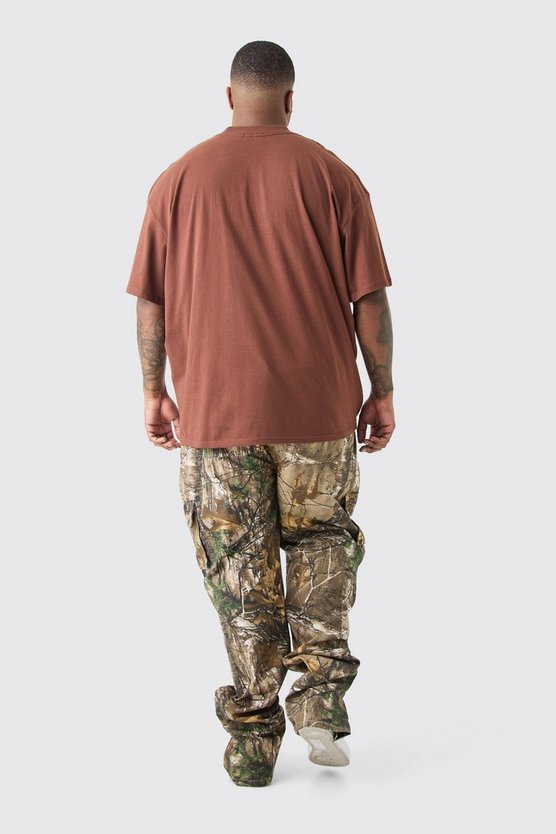 Plus Oversize T-Shirt mit Homme Totenkopf Print
