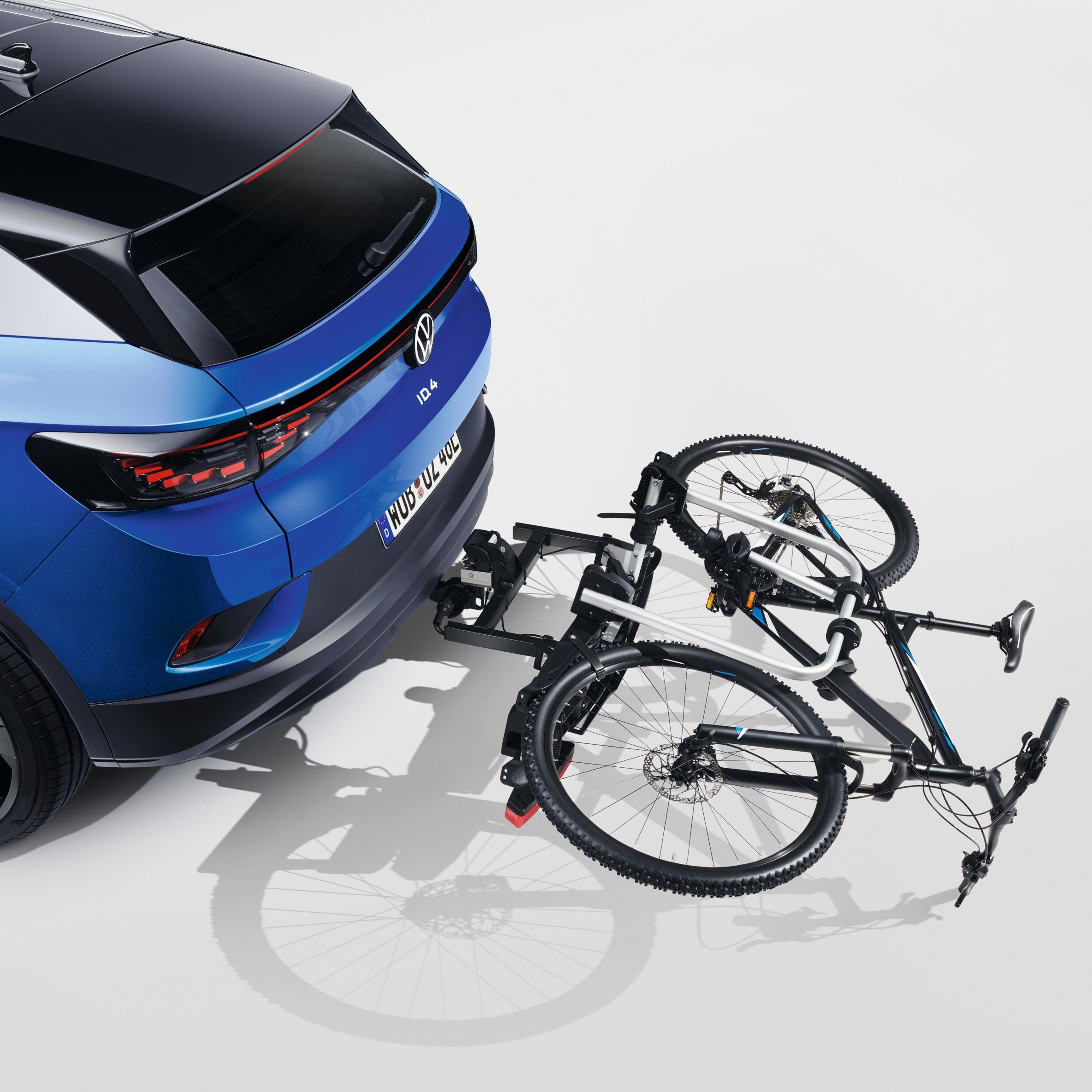 Volkswagen Kupplungsfahrradträger Premium, für max. 2 Räder, (1-tlg., 000-071-105-J), Diebstahlschutz, Vormontiert, für Anhängekupplung, Traglast insg. 60kg