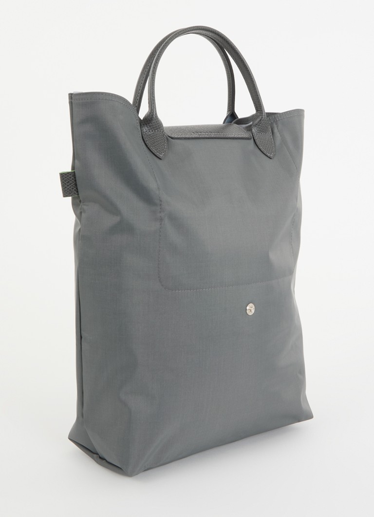 Longchamp  Le Pliage Green handtas M met leren details
