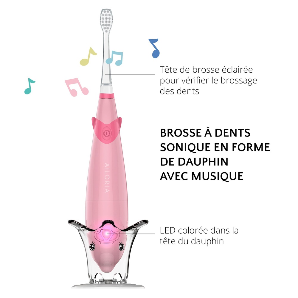 ailoria personal care BUBBLE BRUSH Brosse à dents électrique pour enfants à technologie sonique