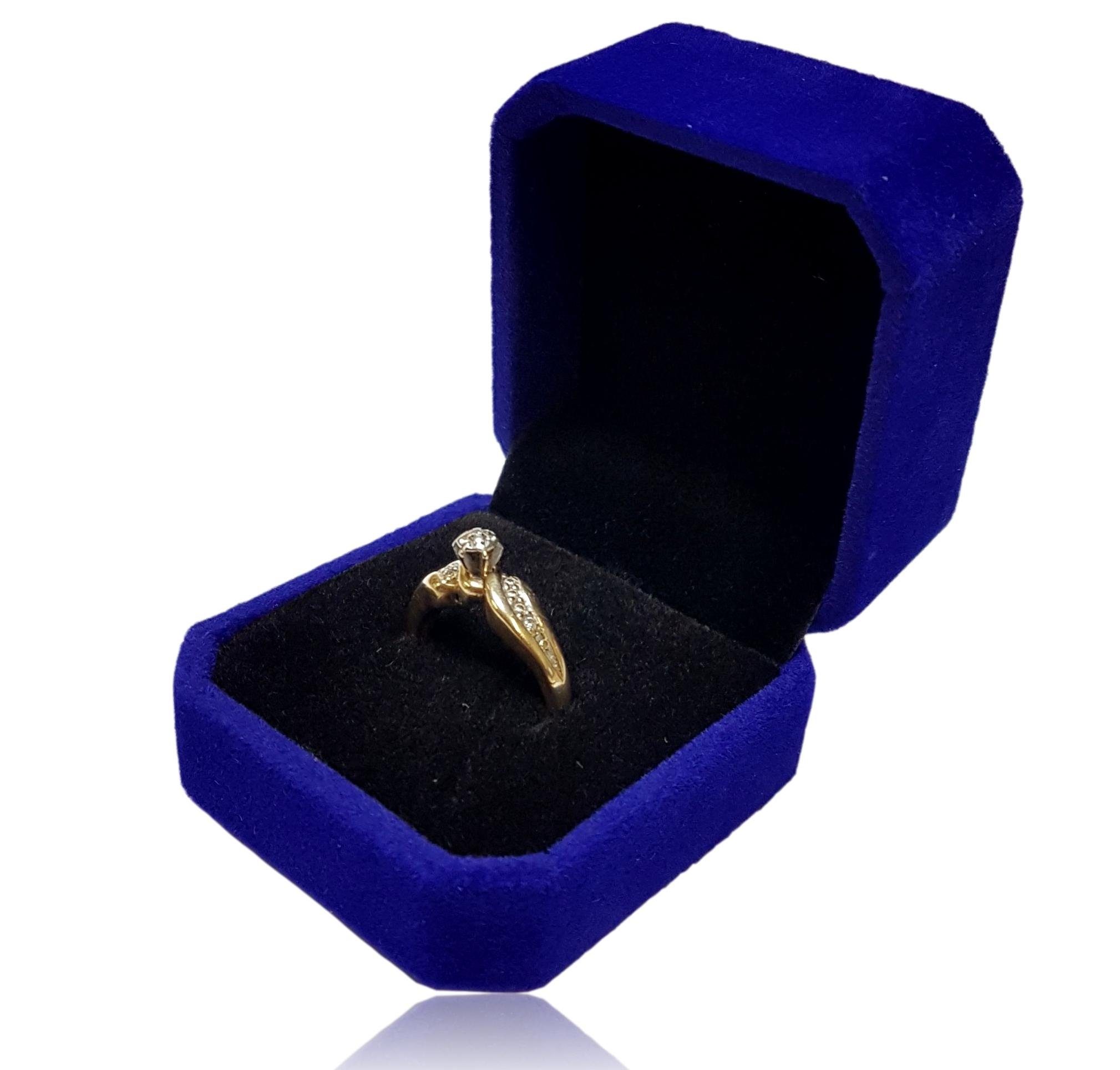 BAYLI Schmucketui 2er Pack Ringetui für Verlobungsringe Ringbox für Ringe Ringschachtel