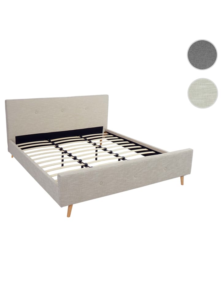 MCW Polsterbett J98 mit Lattenrost, 180x200cm creme-beige günstig kaufen onesize