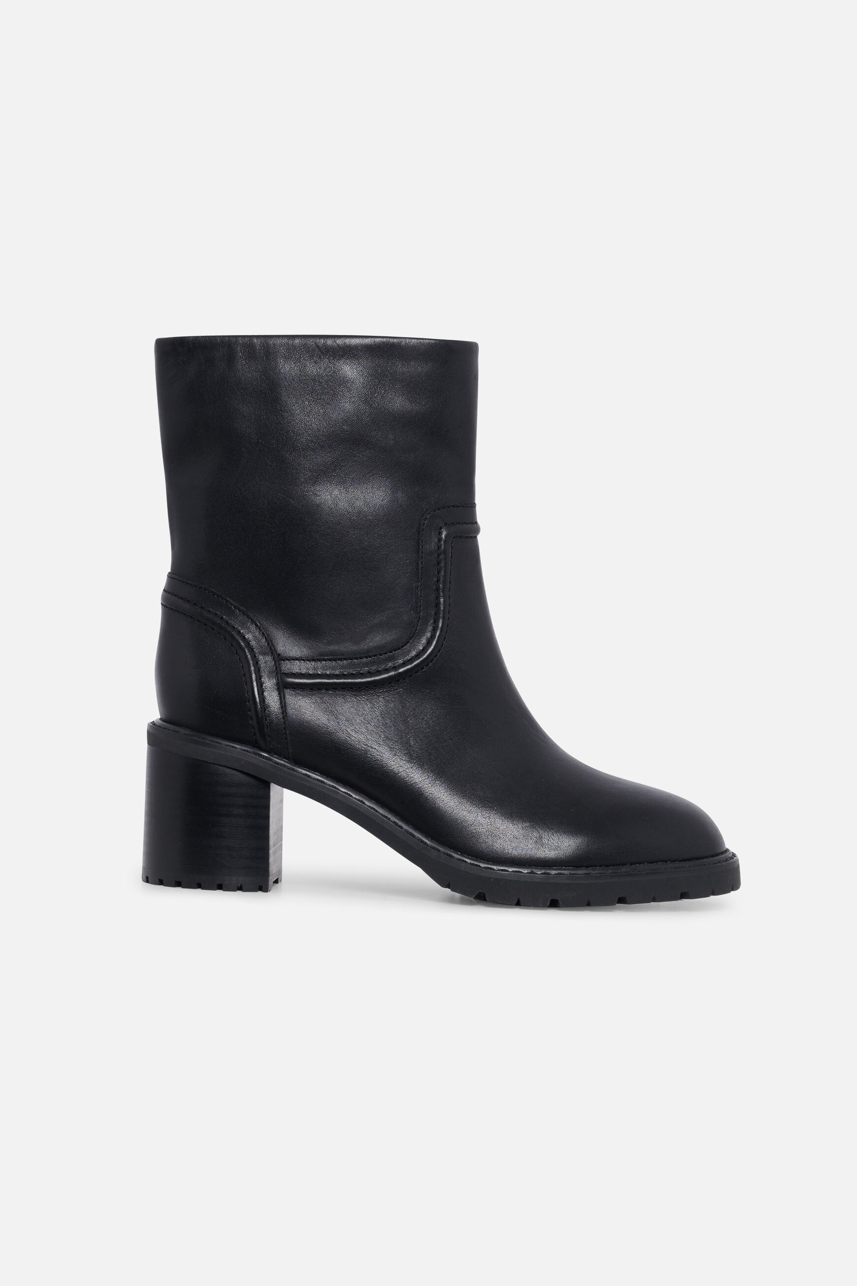 bottines james 100% cuir noir femme
