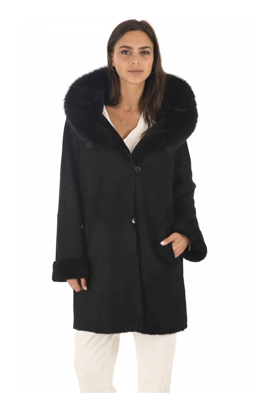 La Canadienne Manteaux Longs Femme couleur noir