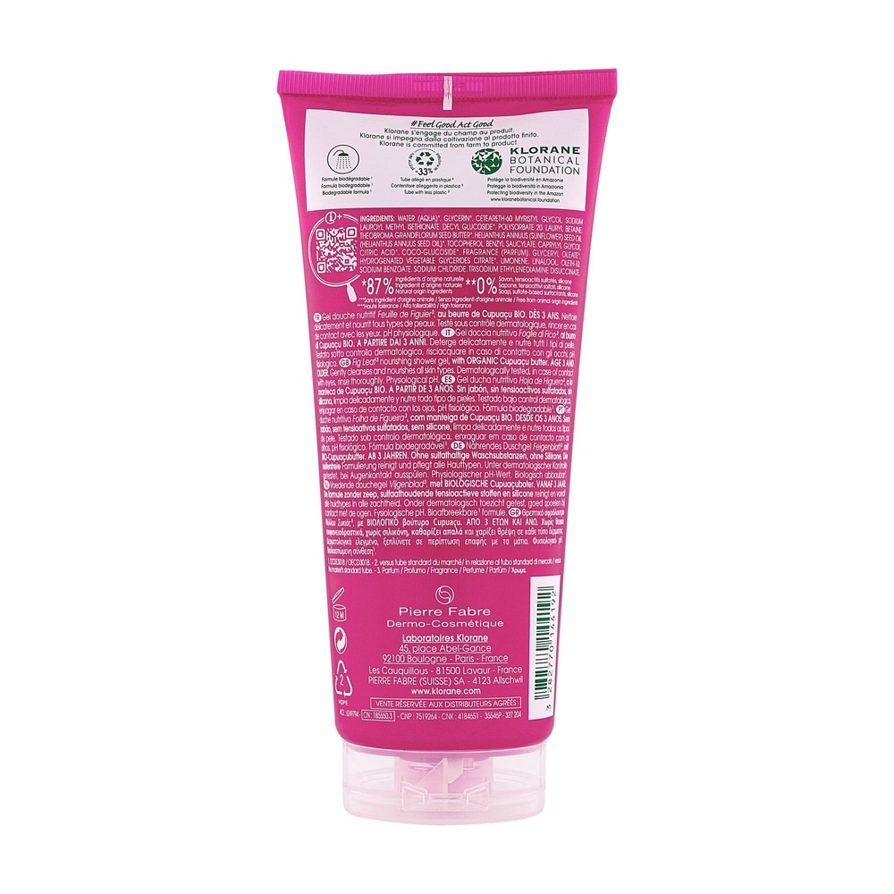 Klorane Figuier Gel douche 200ml Gel douche