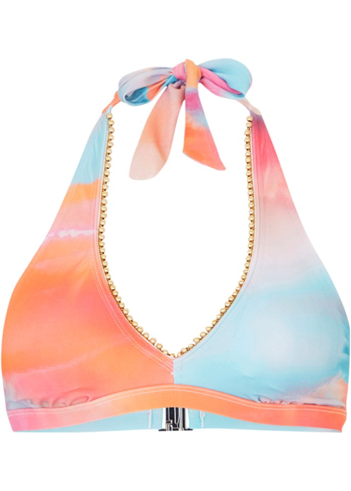 Exklusives Neckholder Bikini Oberteil aus recyceltem Polyamid