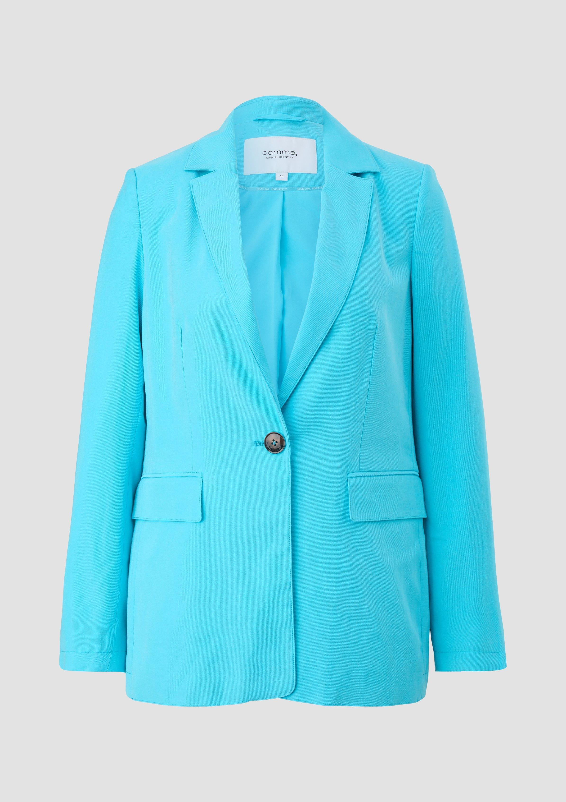 Blazer aus Viskosemix - türkis