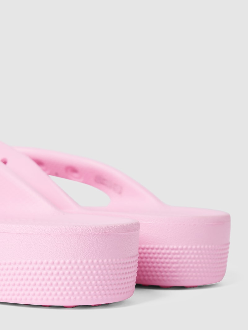 Zehentrenner mit Lochmuster in pink