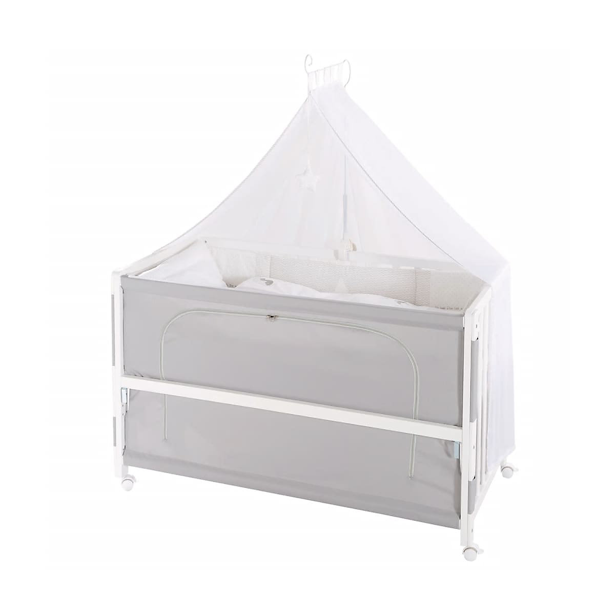 Room Bed, 60 x 120 cm Fox & Bunny weiß
