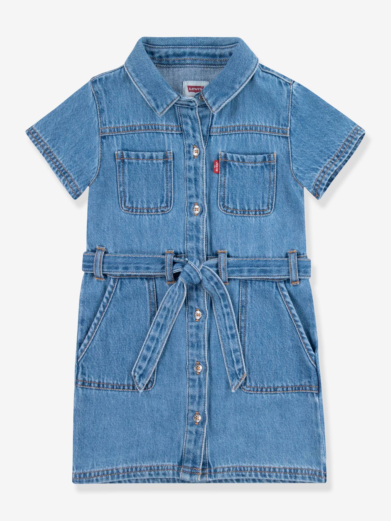 Levis Mädchen Jeanskleid Levi's, Bio-Baumwolle - jeansblau