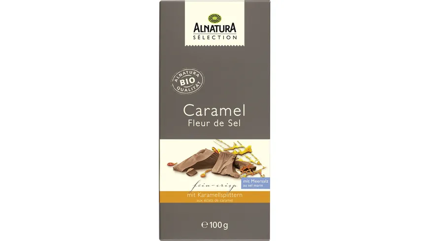 Alnatura Bio Sélection Caramel Fleur de Sel Schokolade 100 g
