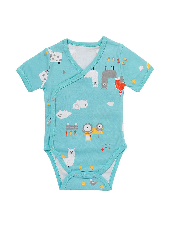 Schlummersack Bio Baby-Wickelbodys kurzarm 2er-Pack in Blau günstig kaufen